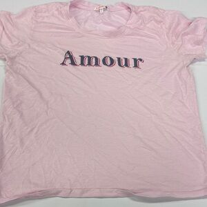 Sundry Pink 'Amour' Graphic T-Shirt